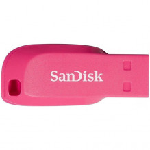 „SanDisk Cruzer Blade“ USB atmintinė 16 GB elektrinė rožinė, EAN: 619659141066