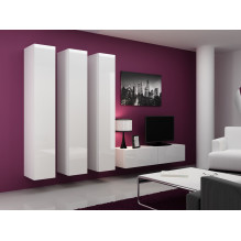 Cama Living room cabinet set VIGO 14 white / white gloss