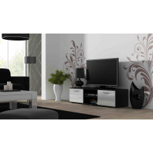 SOHO 7 set (RTV140 + S1 cabinet + shelves) Black / White gloss