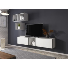 Cama living room furniture set ROCO 8 (2xRO3 + 4xRO6) white / black / white