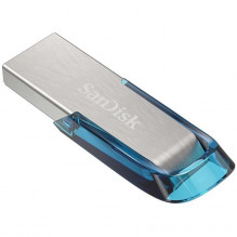 SanDisk Ultra Flair 128GB, USB 3.0, 150MB/ s skaitymas - Tropical Blue , EAN: 619659163082