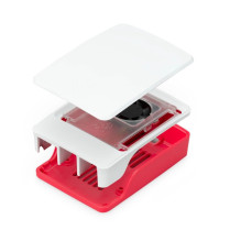 Raspberry Pi 5 dėklas, raudonas / baltas