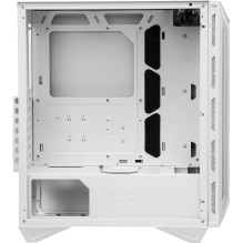 MSI MPG GUNGNIR 110R WHITE vidutinio bokšto žaidimų kompiuterio dėklas &quot;Baltas, 4x 120 mm ARGB ventiliatorius, 1-6 
