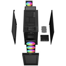 DeepCool CH560 DIGITAL Midi bokštas juodas