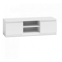 Topeshop RTV120 BIEL TV stand / entertainment centre 2 shelves