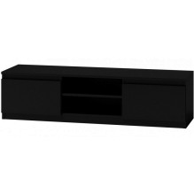 Topeshop RTV140 CZARNY TV stand / entertainment centre 2 shelves