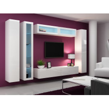 Cama TV Stand VIGO '180' 30 / 180 / 40 white / white gloss