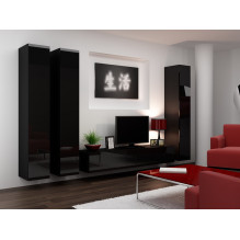 Cama TV Stand VIGO '180' 30 / 180 / 40 black / black gloss