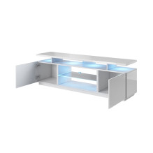 RTV cabinet EVA 180x40x56 white / white glossy