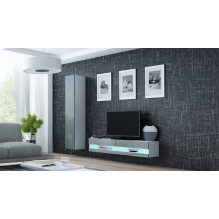 Cama TV stand VIGO NEW 30 / 140 / 40 white / grey gloss