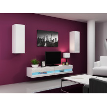 Cama TV stand VIGO NEW 30 / 180 / 40 white / white gloss