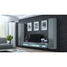 Cama TV stand VIGO NEW 30 / 180 / 40 white / grey gloss