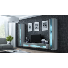 Cama TV stand VIGO NEW 30 / 180 / 40 white / grey gloss