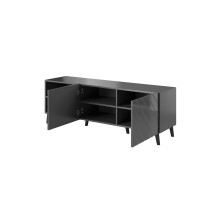 RTV cabinet ABETO 150x42x52 graphite / gloss