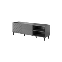 RTV cabinet ABETO 150x42x52 graphite / gloss