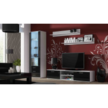 Cama TV stand SOHO 180 white / black gloss