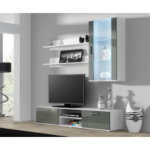 Cama TV stand SOHO 180 white / grey gloss