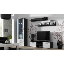 Cama TV stand SOHO 140 black / white gloss