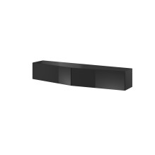 Cama TV stand VIGO SLANT 180cm (2x90) black / black gloss