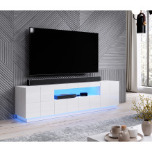 Cama TV stand REJA white gloss / white gloss