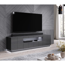 Cama TV stand REJA graphite grey gloss / graphite grey gloss