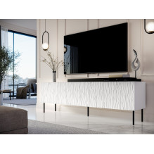 RTV JUNGLE cabinet 190x40.5x59.5 white matt + black legs