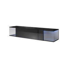 Cama TV cabinet VIGO SKY 160 / 40 / 30 black / black gloss