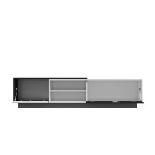 Cama TV cabinet SIGMA1 180 white / black gloss