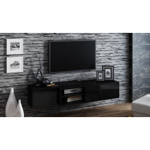 Cama TV cabinet SIGMA1 180 black / black gloss