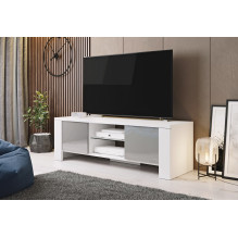 Cama TV stand WEST 42 / 130 / 42 white / grey gloss