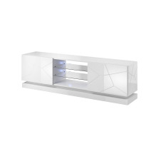 Cama TV cabinet QIU 200 MDF white gloss / white gloss
