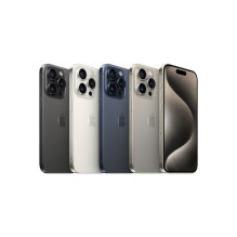 Apple iPhone 15 Pro 15,5 cm (6,1 colio) su dviem SIM kortelėmis iOS 17 5G USB Type-C 256 GB titano, balta