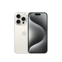Apple iPhone 15 Pro 15,5 cm (6,1 colio) su dviem SIM kortelėmis iOS 17 5G USB Type-C 128 GB titano, balta