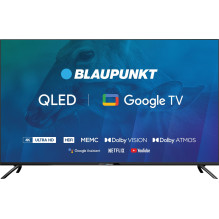 50 colių televizorius Blaupunkt 50QBG7000S 4K Ultra HD QLED, GoogleTV, Dolby Atmos, WiFi 2,4-5GHz, BT, juoda