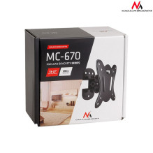 Maclean MC-670 sieninis laikiklis LCD reguliuojamas sieninis televizoriaus laikiklis iki 20 kg