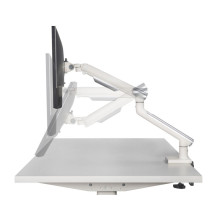 Desk mount for monitor LED / LCD 17-32&quot; ART L-19GD gas assistance 2-9 kg 2x USB 3.0 White