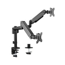 Gembird MA-DA2P-01 Adjustable desk 2-display mounting arm, 17&quot;-32&quot;, up to 9 kg