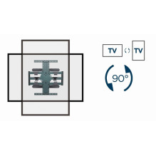 Gembird WM-80STR-01 Besisukantis viso judesio televizoriaus sieninis laikiklis, 40&quot; - 80&quot; (50 kg)