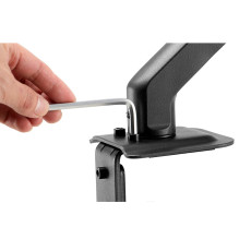 Maclean MC-906 Monitor Mount Holder Desk Table Mount 17&quot; - 27&quot; Adjustable Rotatable VESA 7 kg