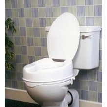 High raising toilet seat with flap