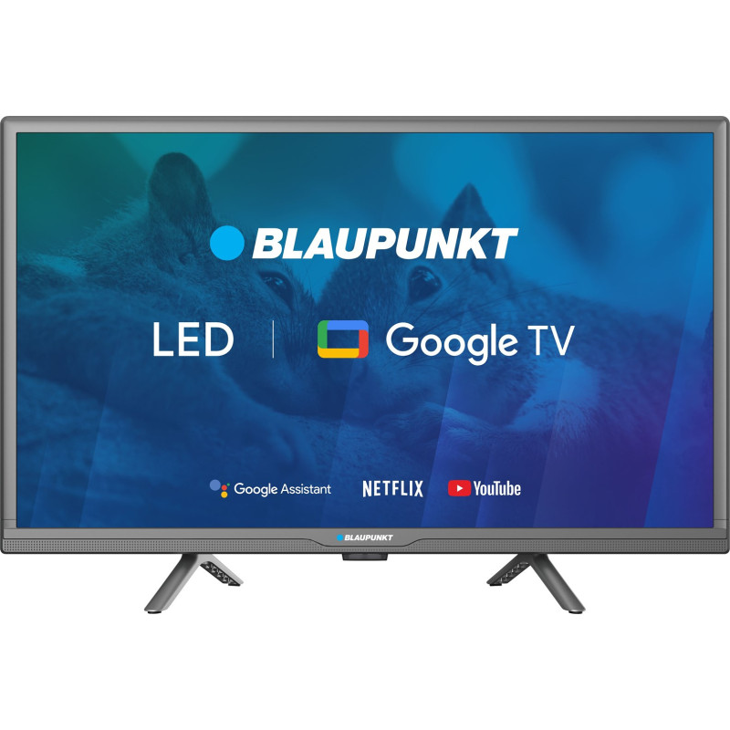 24 colių televizorius Blaupunkt 24HBG5000S HD LED, GoogleTV, Dolby Digital, WiFi 2,4-5GHz, BT, juodas