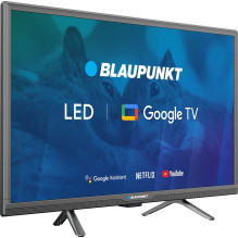 24 colių televizorius Blaupunkt 24HBG5000S HD LED, GoogleTV, Dolby Digital, WiFi 2,4-5GHz, BT, juodas