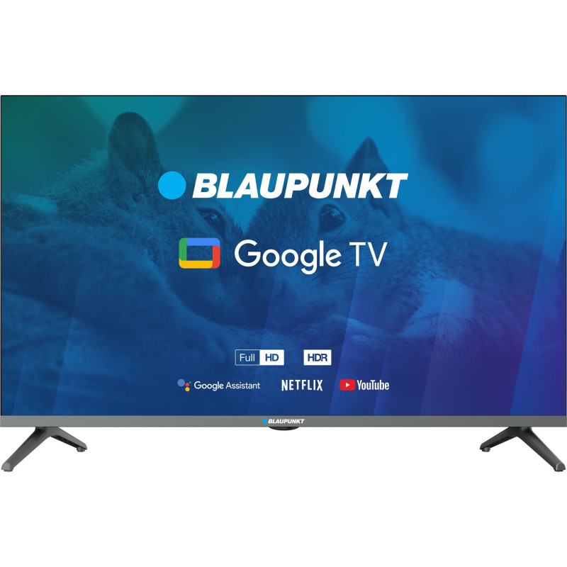 32 colių televizorius Blaupunkt 32FBG5000S Full HD LED, GoogleTV, Dolby Digital, WiFi 2,4-5GHz, BT, juodas