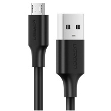 USB kabelis Ugreen microUSB 2m (2A) juodas