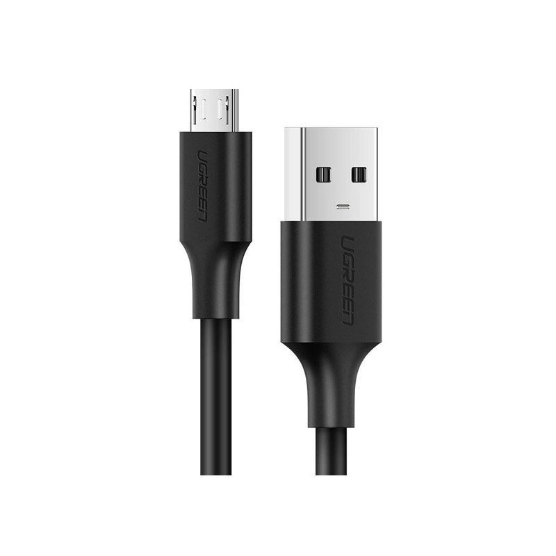 USB kabelis Ugreen microUSB 2m (2A) juodas