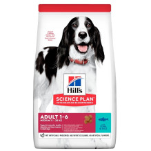 HILL'S Science Plan Adult Medium Tunas su ryžiais - sausas šunų maistas - 12 kg