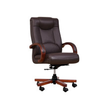 LIDER brown leather armchair