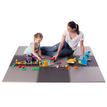 Puzzle mat under sports equipment light grey 9 pieces HMS MP12