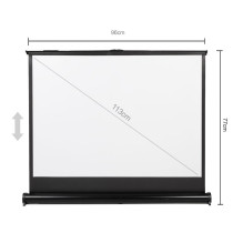Maclean MC-961 Portable Projection Screen Compact 45&quot; 4:3 Free-Standing Office Cinema