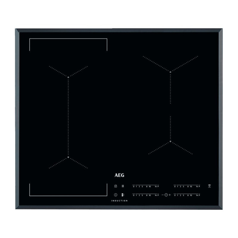 AEG IKE64441FB Black Built-in 60 cm Zone induction hob 4 zone(s)